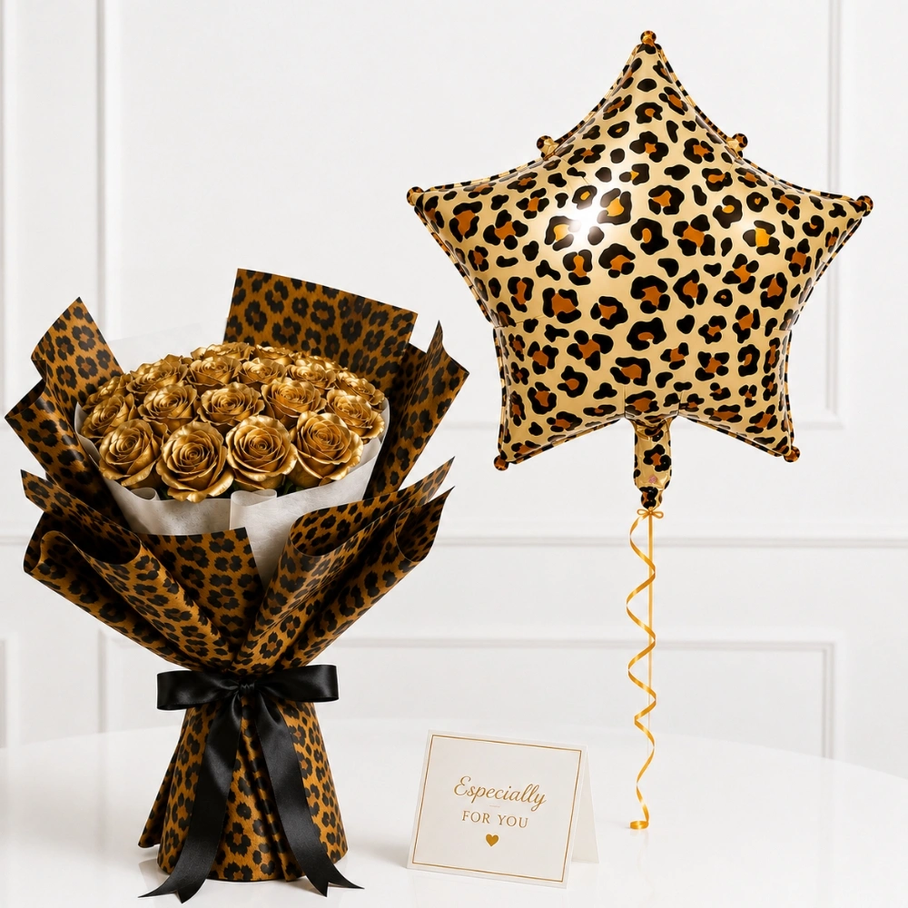 15-golden-roses-with-cheetah-balloon-2