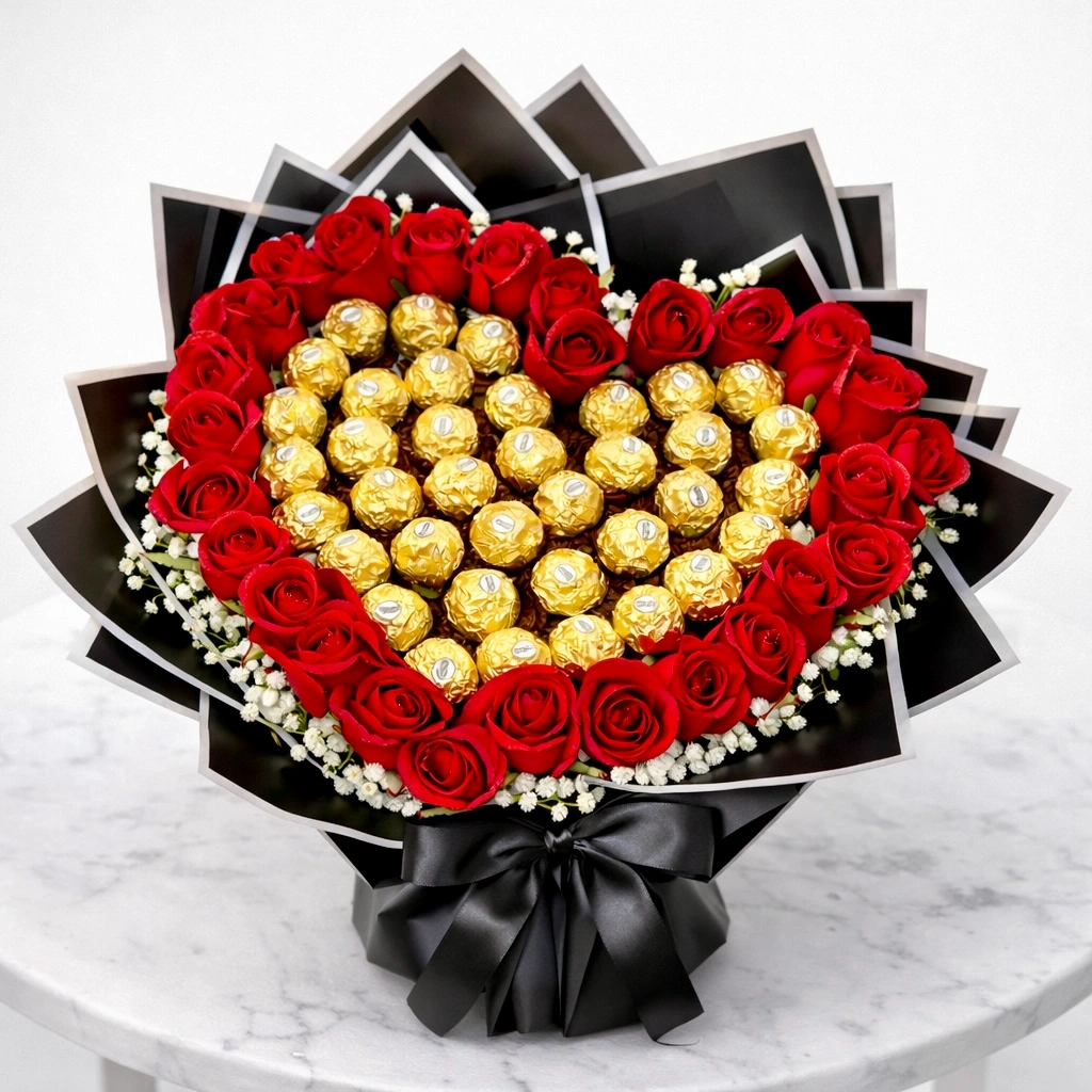 30-Ferrero-Rocher-&-31-Red-Roses-Bouquet-Grand-Luxury-Romantic-Arrangement-2