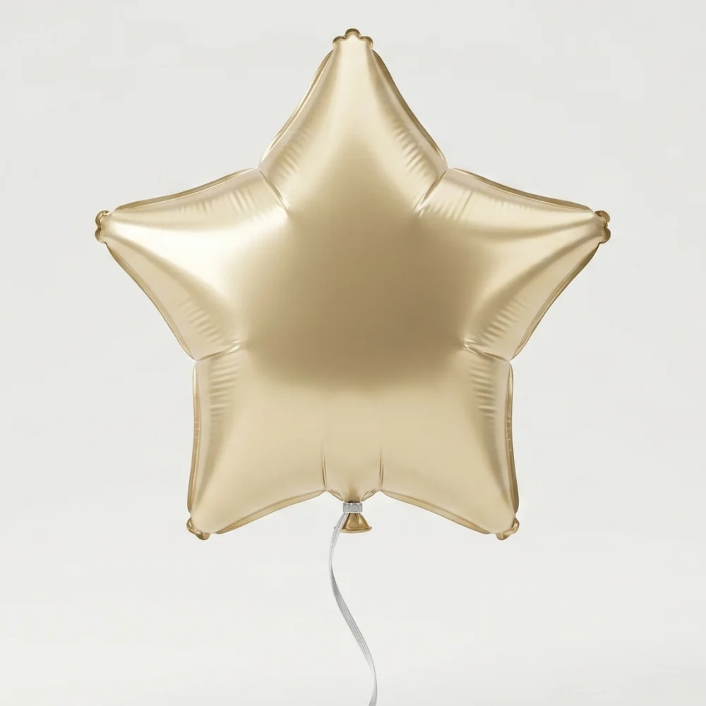 18-inch silver star foil balloon with metallic finish, perfect for birthdays, graduations, parties, and celebrations in UAE